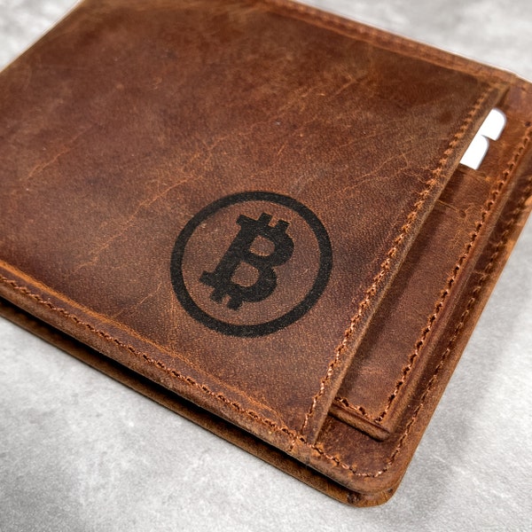 Men Wallet with Coin Pocket, Personalized Men Wallet Gifts, Engraved Wallet, Slim Wallet, Anniversary Gift Boyfriend, Father's Day Gift