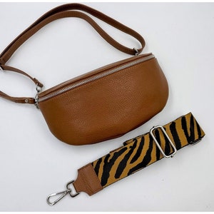 Sac banane avec bandoulière pour femme, Sac ceinture à bandoulière pour femme, Sac en cuir avec bandoulière à motif, Sac à bandoulière en cuir, Sac à bandoulière en cuir