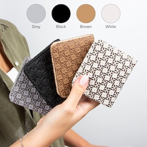 Petits portefeuilles pour femme, Porte-cartes personnalisé, Portefeuille RFID pour femme, Porte-monnaie, Porte-cartes de crédit pour femme, Portefeuille minimaliste