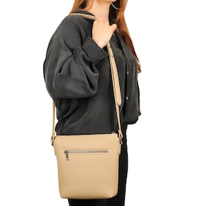 Fourre-tout en cuir végétalien pour femme, sac à main en cuir porté épaule, petit sac à bandoulière, sac en cuir personnalisé, cadeau d'anniversaire pour elle
