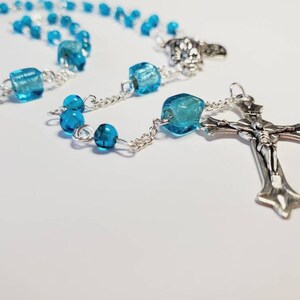 Beautiful blue rosary