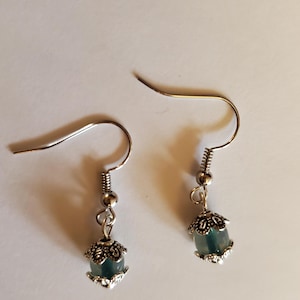 blue earrings