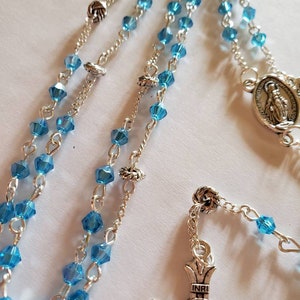 Light blue rosary
