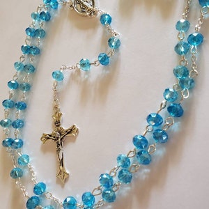 Light blue rosary