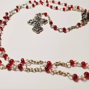 Red beaded rosary