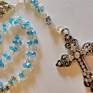Light blue rosary