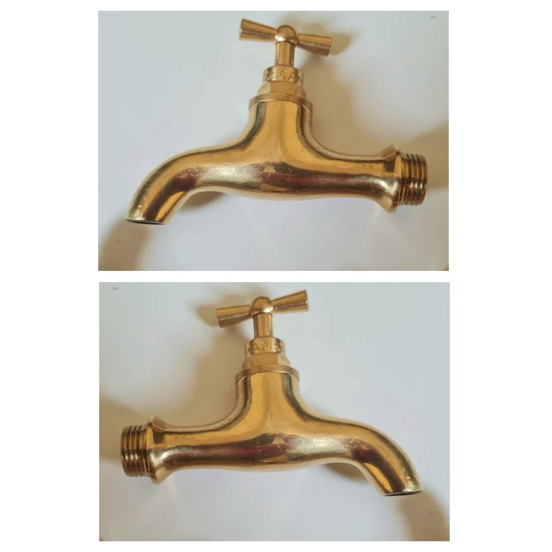 Details about   Solid Polished Brass Tap 1/2" Faucet Mixer Basin Garden Bathroom Kitchen BIB 
