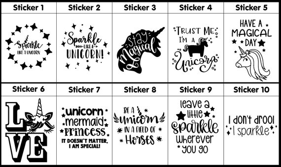 My Unicorn Made Me Do It 3 Vinyl Decal Sticker for Cup Tumbler
