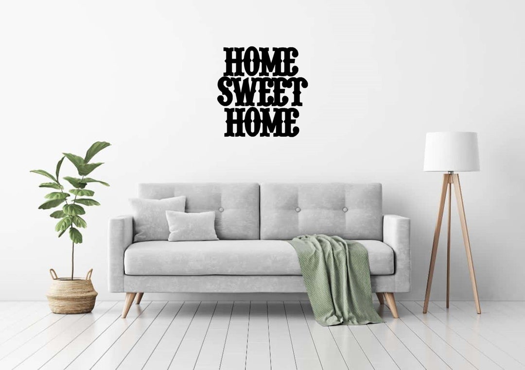 Family Wall Vinyl Decal | Home Sweet Home Sticker | Quote Vinyl Sticker ...