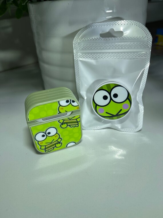 Cute frog inspired pop socket AirPods case kit Etsy