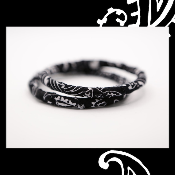 Black Bandana Bracelets/john B Bracelets/obx Style Etsy