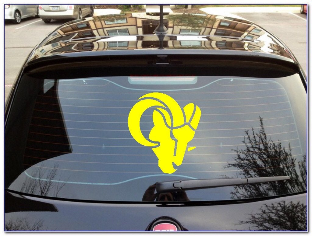 New LA Rams head logo decal sticker Etsy
