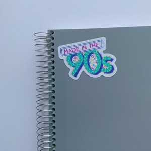 Made in the 90s Sticker 90s Baby Retro Vinyl Sticker for Laptop, Water ...