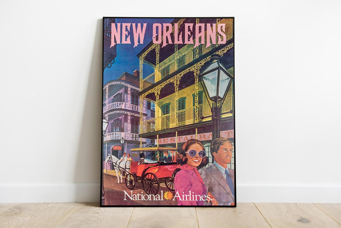 New orleans new orleans travel poster new orleans poster Etsy