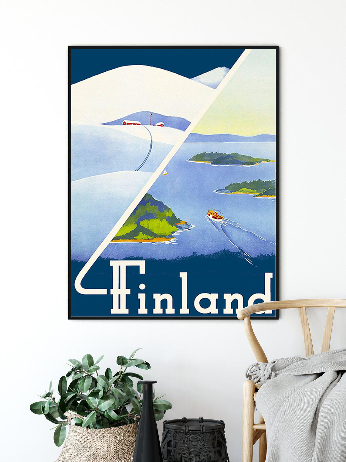 Finland finland poster finland painting finland travel Etsy