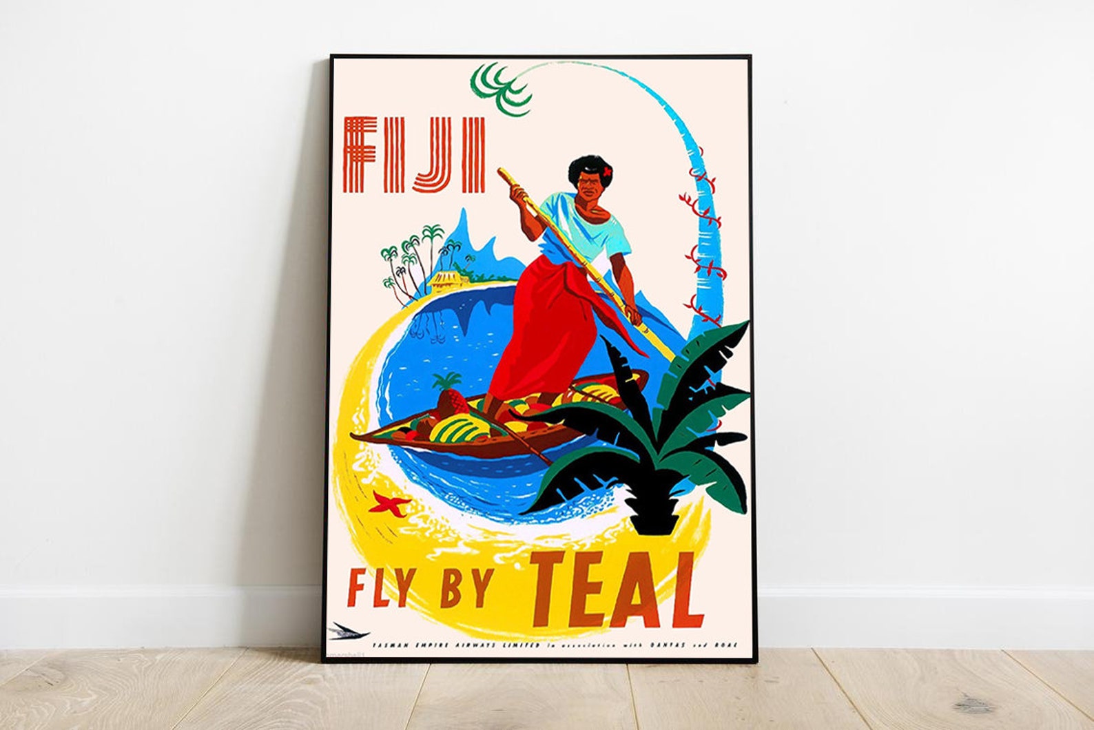fiji travel poster