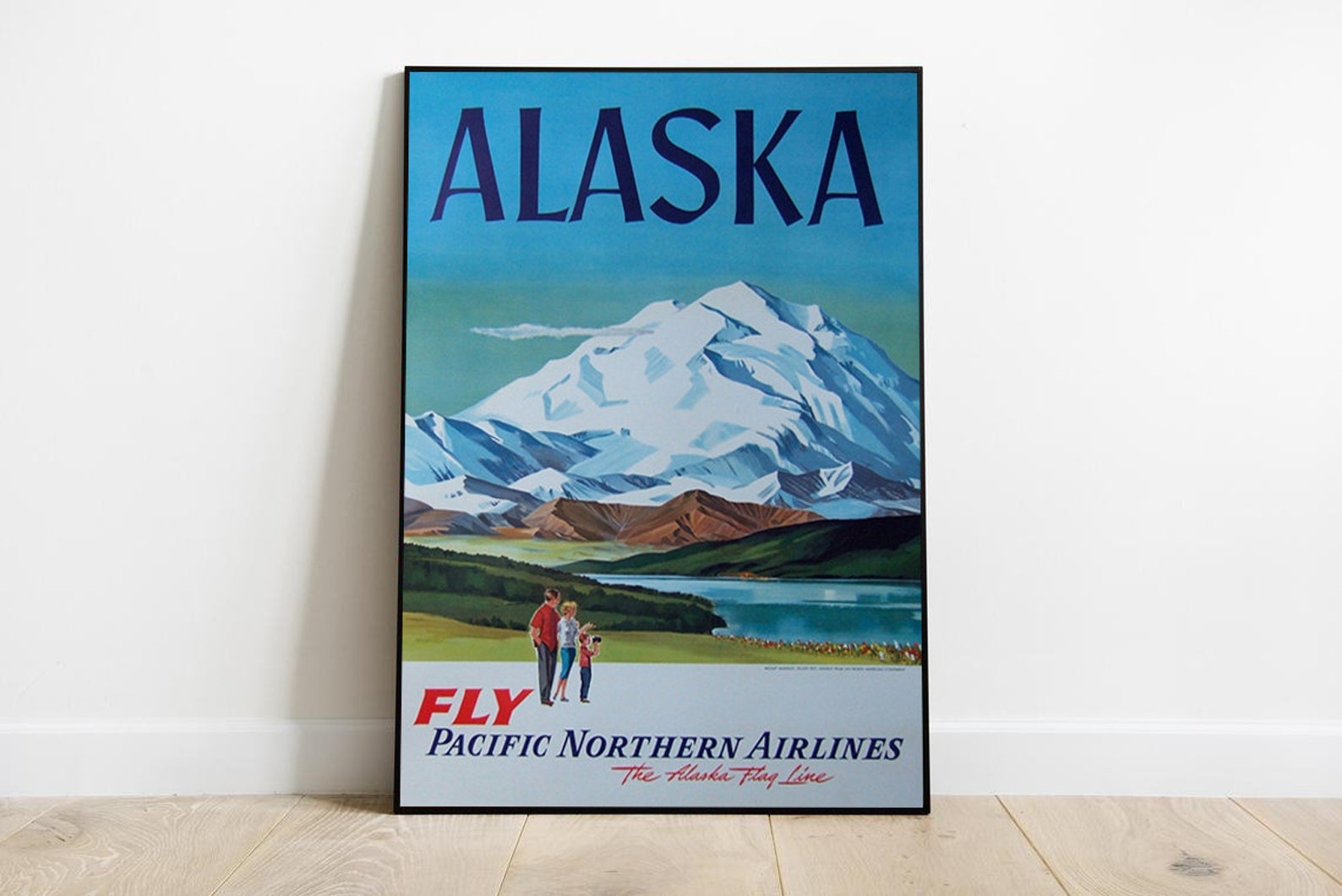 Alaska alaska travel poster alaska poster alaska painting | Etsy