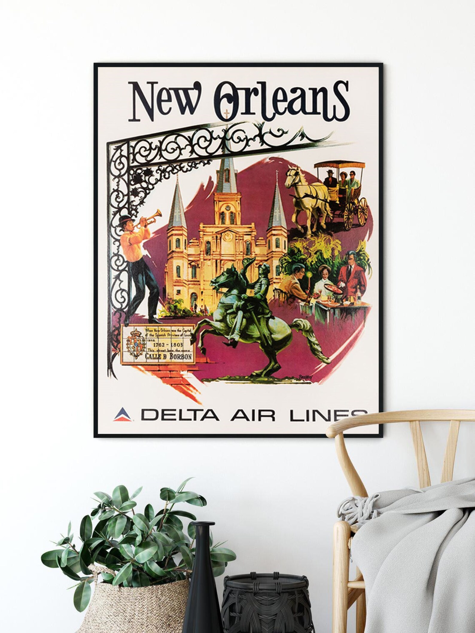 New Orleans PRINT new orleans travel poster new orleans Etsy