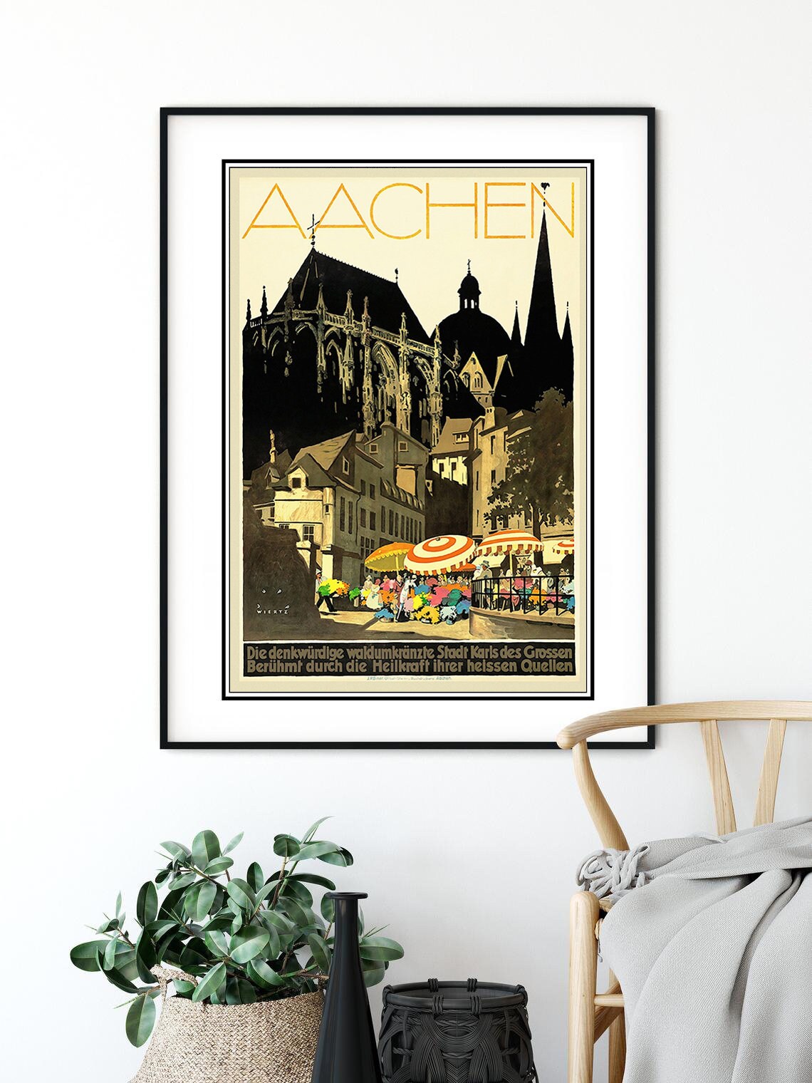Aachen Druck Aachen Plakat Aachen Malerei Aachen Reise | Etsy