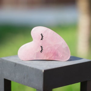 Rose Quartz Gua Sha Facial Massage Tool