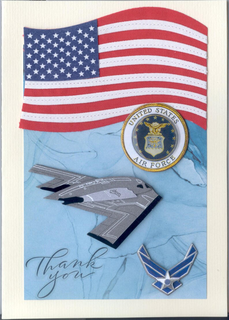 Military Appreciation Thank-You Cards 4 card set Air Force | Etsy
