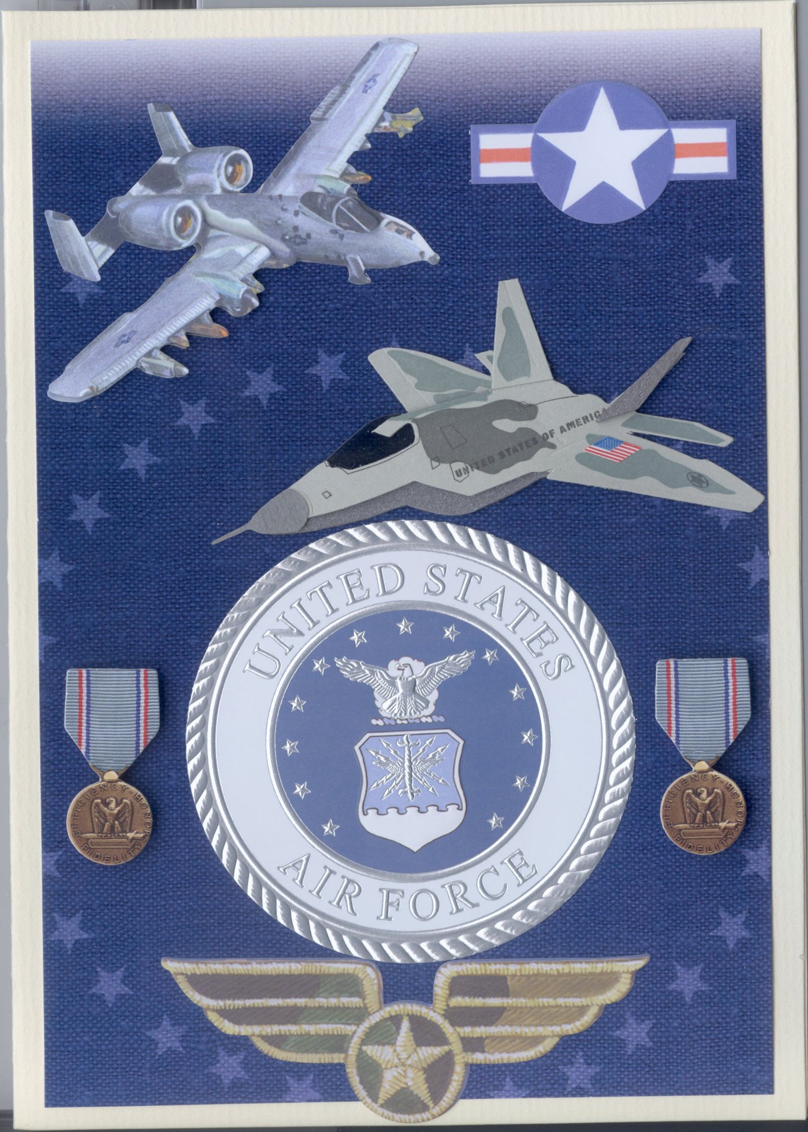 Military Appreciation Thank-You Cards 4 card set Air Force | Etsy