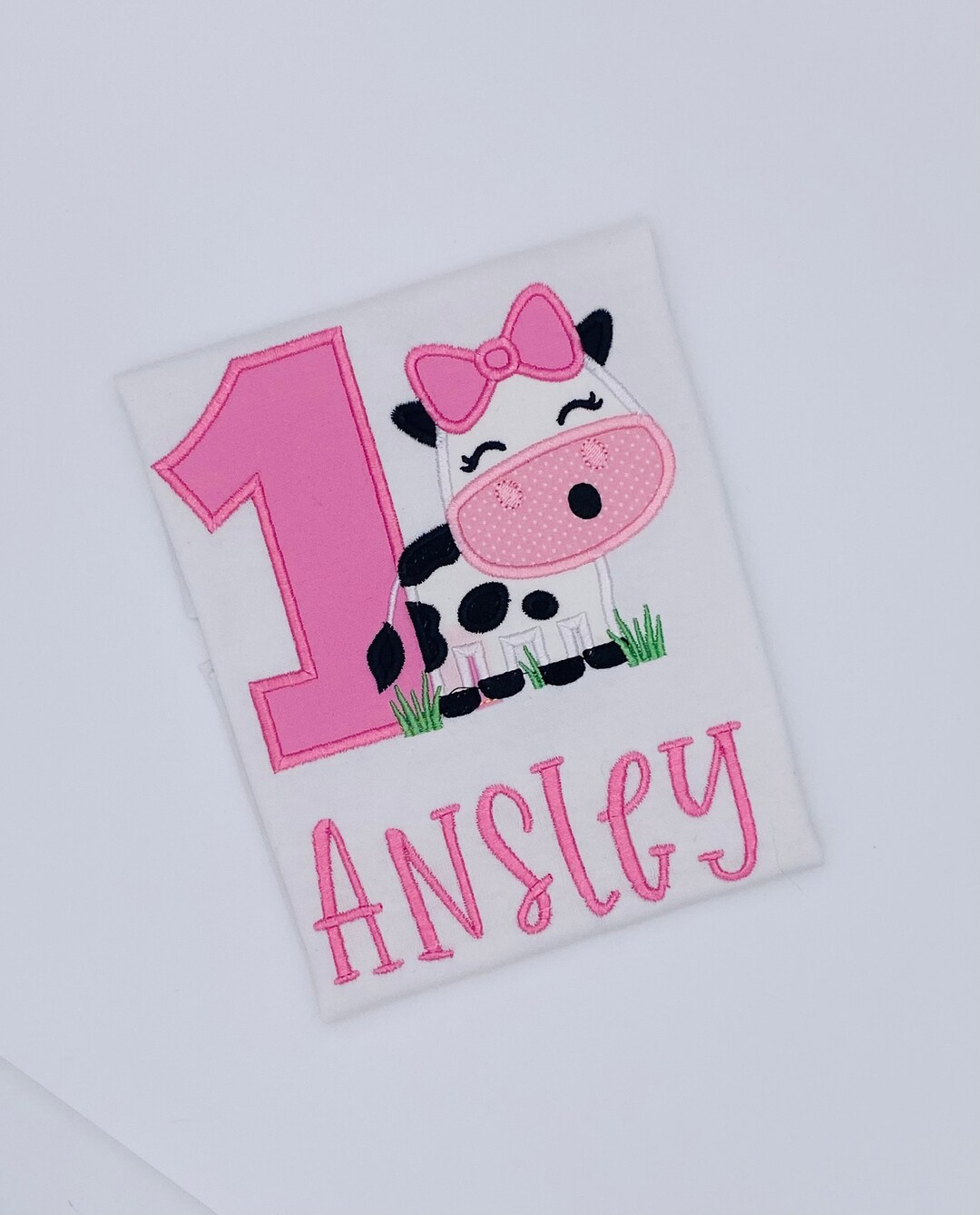 1st Birthday Girl Cow Farm Birthday Shirt/barnyard Birthday Etsy