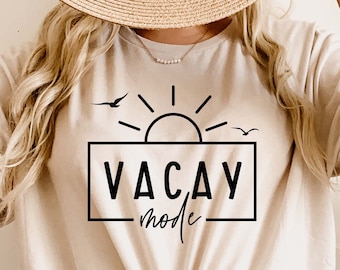 Vacay Mode svg, hawaii svg, Summer shirt gift svg, Beach life svg, Summer Quote svg, Vacation svg, beach vibes svg, Png Dxf Cricut cut files