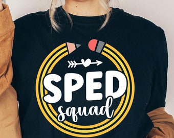SPED Squad SVG PNG: Special Education Teacher Design (Digital Download)
