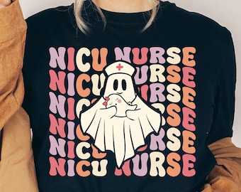 Nicu Nurse Halloween Cute Baby Ghost Svg Files for Crucut, Nurse Life Svg, Gifts for Nurse Svg, toddler Ghost Png Sublimation Heat Transfer