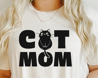 Mamá gata SVG, Mamá peluda, Gatito, Cara de gato (Archivos de corte)