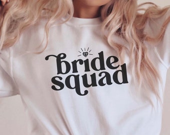 Bride Squad SVG, Wedding Cut Files (Digital Download)