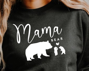 Mama Bear Family SVG, Mothers Day Shirt Design (PNG, Dxf, Cut Files)