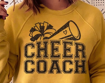 Cheer Coach SVG, Cheer Coach Shirt SVG, Cheerleader Svg, Cheerleading Svg, Cheer Mom Svg, Cheer coach gift, Png Sublimation, Cut File Cricut