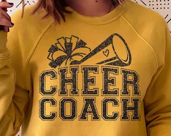 Cheercoach SVG, cheercoachskjorta SVG, cheerleader Svg, cheerleading Svg, cheermamma Svg, cheercoachgåva, PNG-sublimering, klippfil Cricut