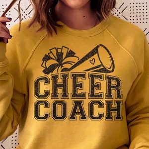 Cheer Coach SVG, Cheer Coach Shirt SVG, Cheerleader Svg, Cheerleading Svg, Cheer Mom Svg, Cheer coach gift, Png Sublimation, Cut File Cricut