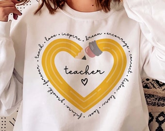 Teach Love Inspire PNG, Teacher PNG, Teacher Life Png, Gifts for teacher PNG, Teacher Appreciation Png, Back to School Png, Sublimation File