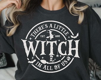 There's a little witch in all of us Svg, Halloween Svg, Witch Svg, Halloween Mom Shirt Svg, Witch Sayings SVg, Cut Files for Cricut, PNG