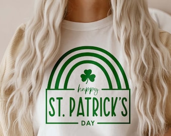 Feliz Día de San Patricio SVG, archivos de corte de trébol (descarga digital)