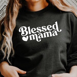 gesegnete Mama svg, Muttertag svg, Mamaleben svg, Mama-Shirt svg, Mama svg, Geschenk für Mama, Mami svg, Silhouette, Png Dfx, Cut Dateien Cricut