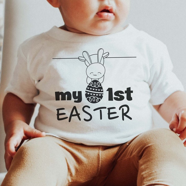 My First Easter SVG, My 1st Easter SVG, Babys First Easter Onesie SVG, baby boy Easter Svg, baby girl Easter Svg, Png Svg Files for Cricut