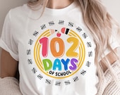 100 Days of School SVG PNG, 2nd Grade Svg, Second Grade Teacher Shirt, Kids Svg, Gift for teacher, Cut files for Cricut, Sublimation Design