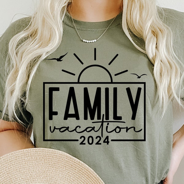 Familienurlaub 2024 SVG PNG, Sommer 2024 SVG, Familienreise SVG, Urlaub Hemden svg, Vacay Mode svg, Urlaub Strand svg, Png Dxf Sublimation