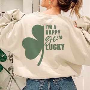 Saint-Patrick SVG, SVG heureux, Saint Patrick chemise, Svg trèfle, irlandais, Shamrock Svg, Png Svg couper des fichiers Cricut Sublimation