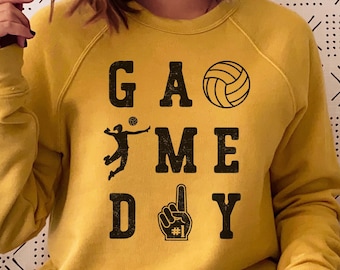 Game Day Volleyball SVG, Mom Cheer Shirt (Digital Files)
