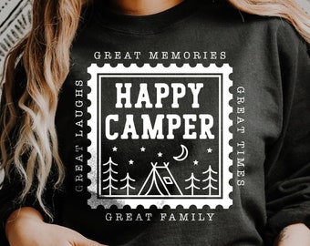 Happy Camper Svg, Camping Svg, Adventure Svg, Camp life Svg, Campfire Svg, Family Cacation Camping Svg, Vacation Svg, Outdoors Svg, Cut File