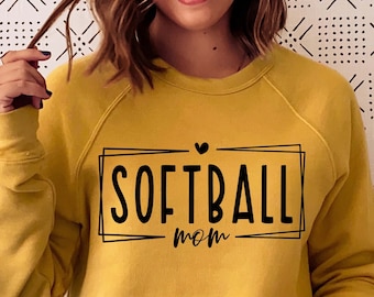 Softball Mom SVG, Sports Digital File (Cricut, Silhouette)