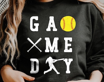 game day softball SVG PNG, Softball Mom Svg, Softball Player Gifts Shirt Svg, Softball Girls Svg, Softball Mama Svg, Baseball Mom Svg