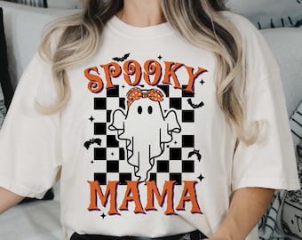 Spooky mama PNG SVG, Spooky mom Svg, Halloween shirt Gift for mom, Spooky svg, Halloween mama Svg, Png Sublimation, Cut Files for Cricut