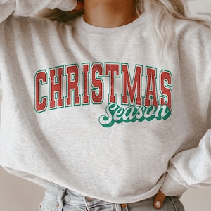 Christmas Season Varsity SVG, Christmas Season Varsity PNG, Merry Christmas Svg, Merry Christmas Png, Christmas Shirt Svg, Png Sublimation